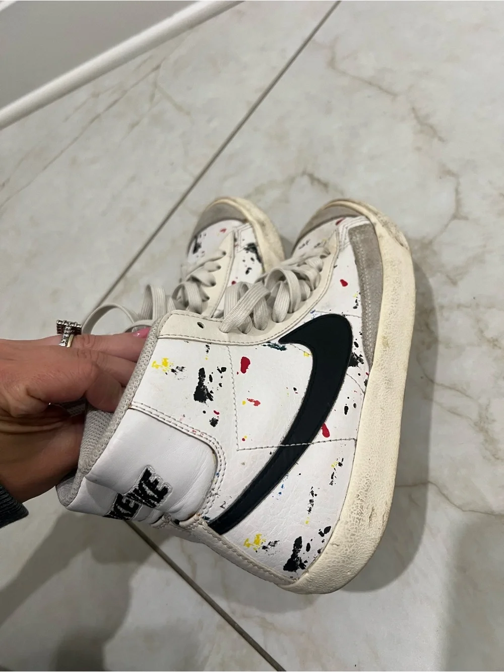 Nike white blazer